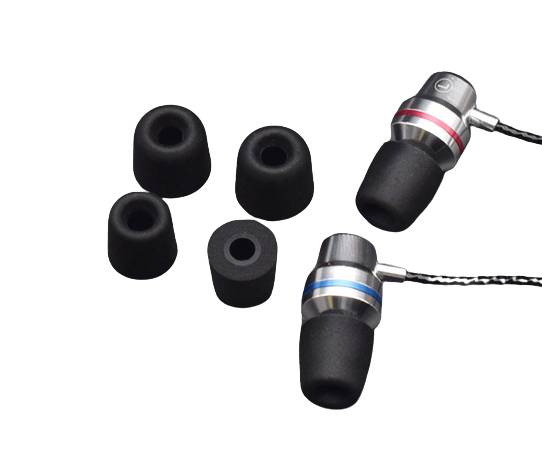 Ersatz-Ohrstöpsel aus Memory-Schaum für 4,7–5,5 mm-Kopfhörer Black