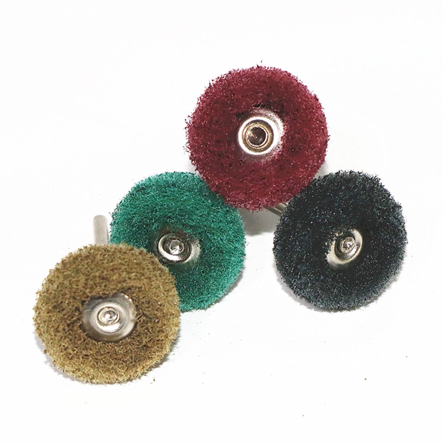 20-teiliges Bohraufsatzset mit Vlies-Schleifpolier- und Polierscheiben MultiColor