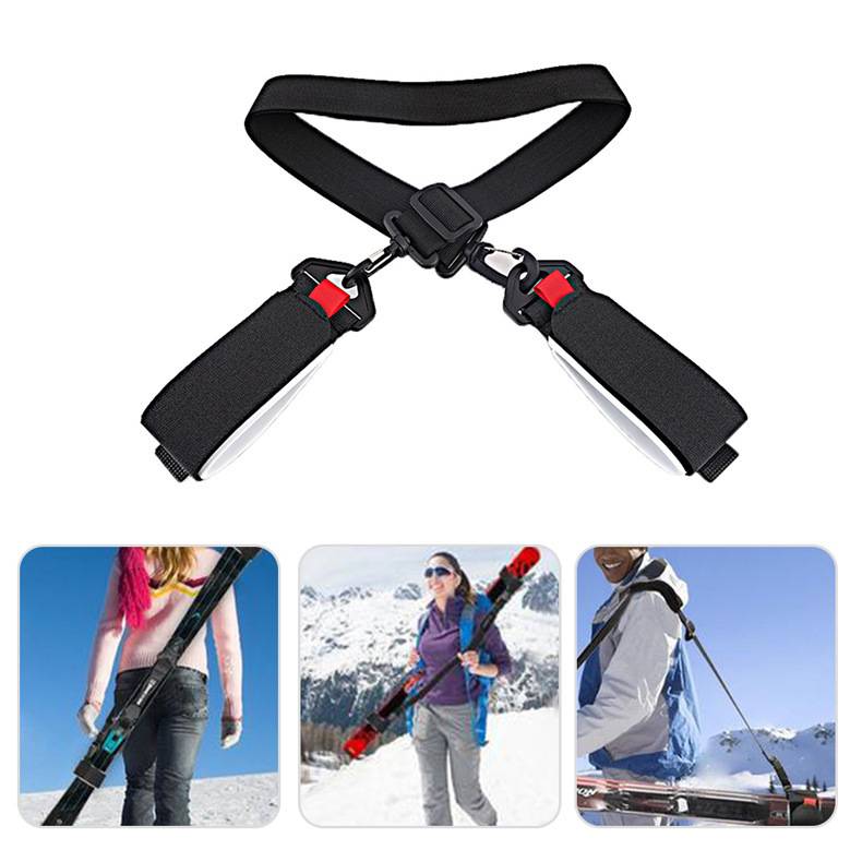 Verstellbarer Ski- und Stockhalter Black
