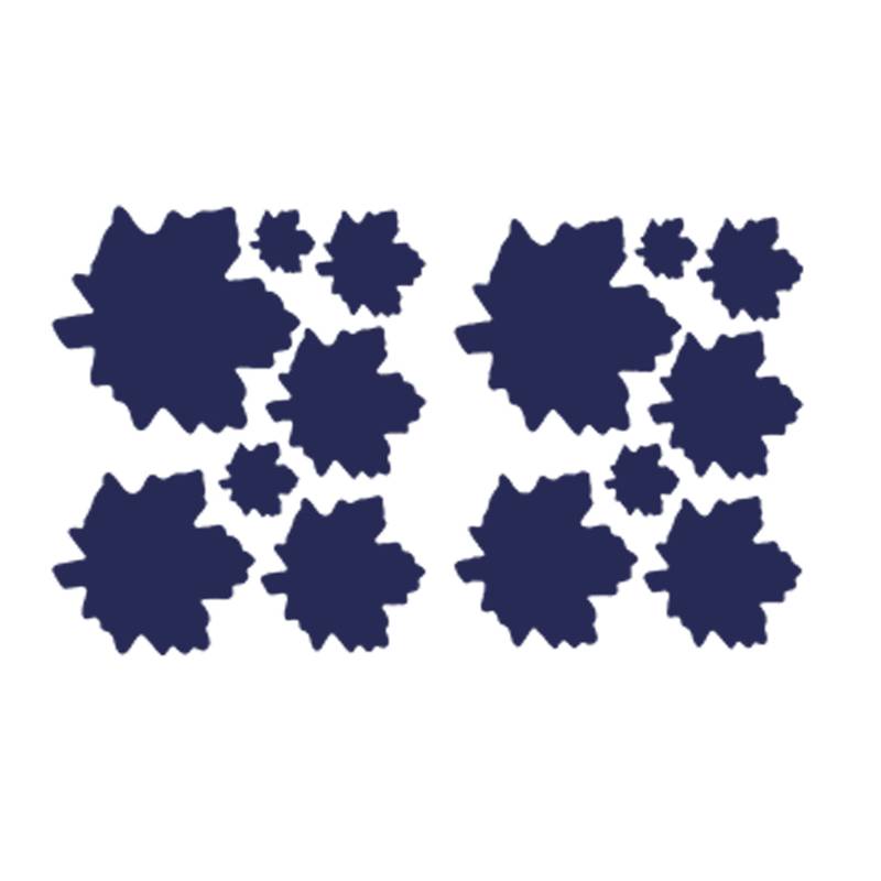 Selbstklebender Reparaturflicken im Ahornblatt-Design 10-teilig DarkBlue