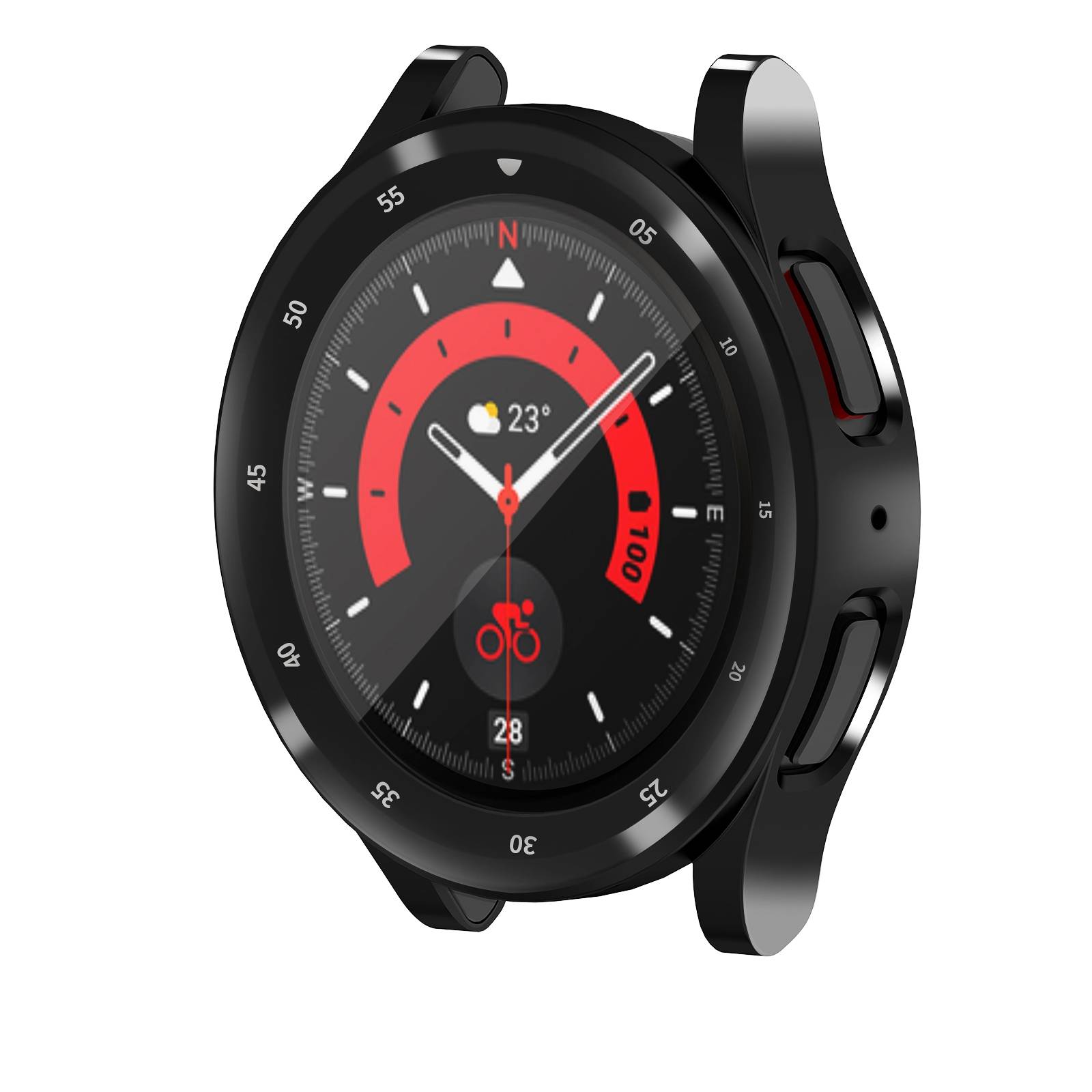 Vollständige Schutzhülle für Samsung Watch 5 Pro Black