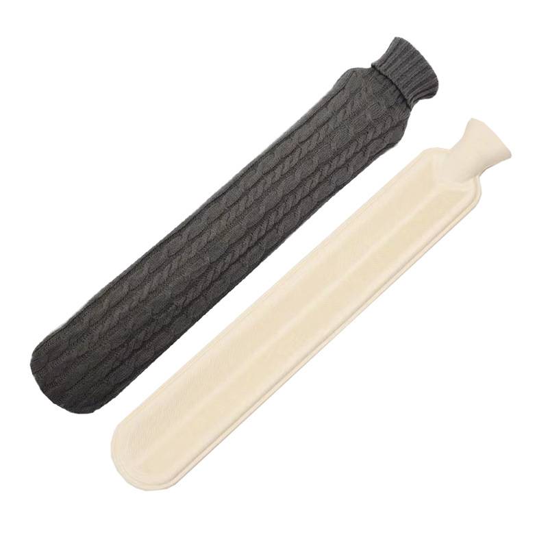 Wärmeflasche mit Strickbezug DarkGrey