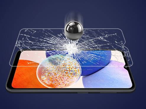 Displayschutz aus gehärtetem Glas für Samsung Galaxy A15 Transparent