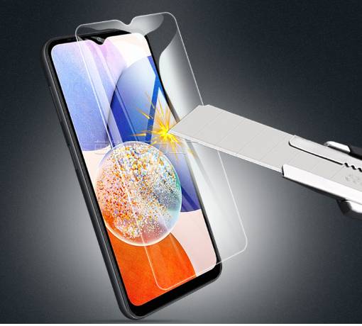 Displayschutz aus gehärtetem Glas für Samsung Galaxy A15 Transparent