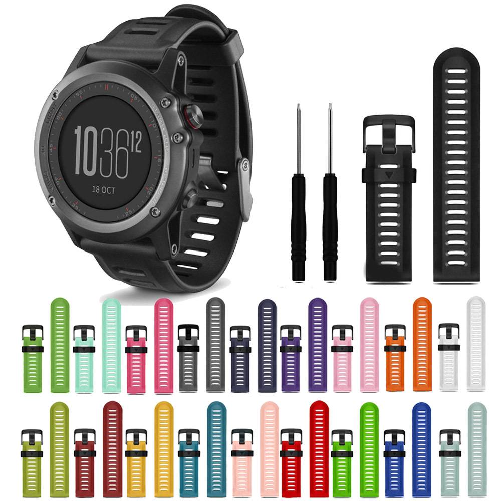 Armband für Garmin Fenix 3 HR/6X GPS/5X Sapphire/Descent MK1 White