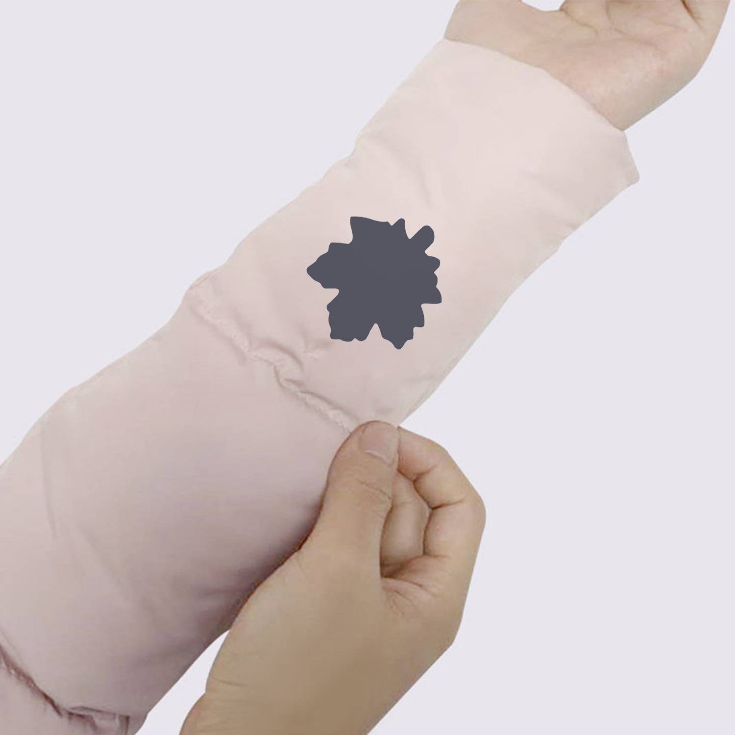 Selbstklebender Reparaturflicken im Ahornblatt-Design 10-teilig DarkGrey