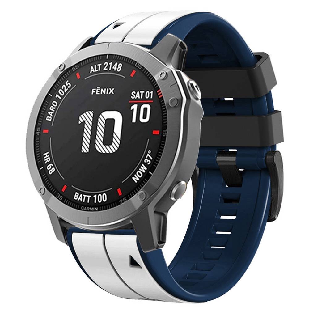 26 mm Silikonarmband für Garmin Fenix 6X/Fenix7X/7X pro, COROS White