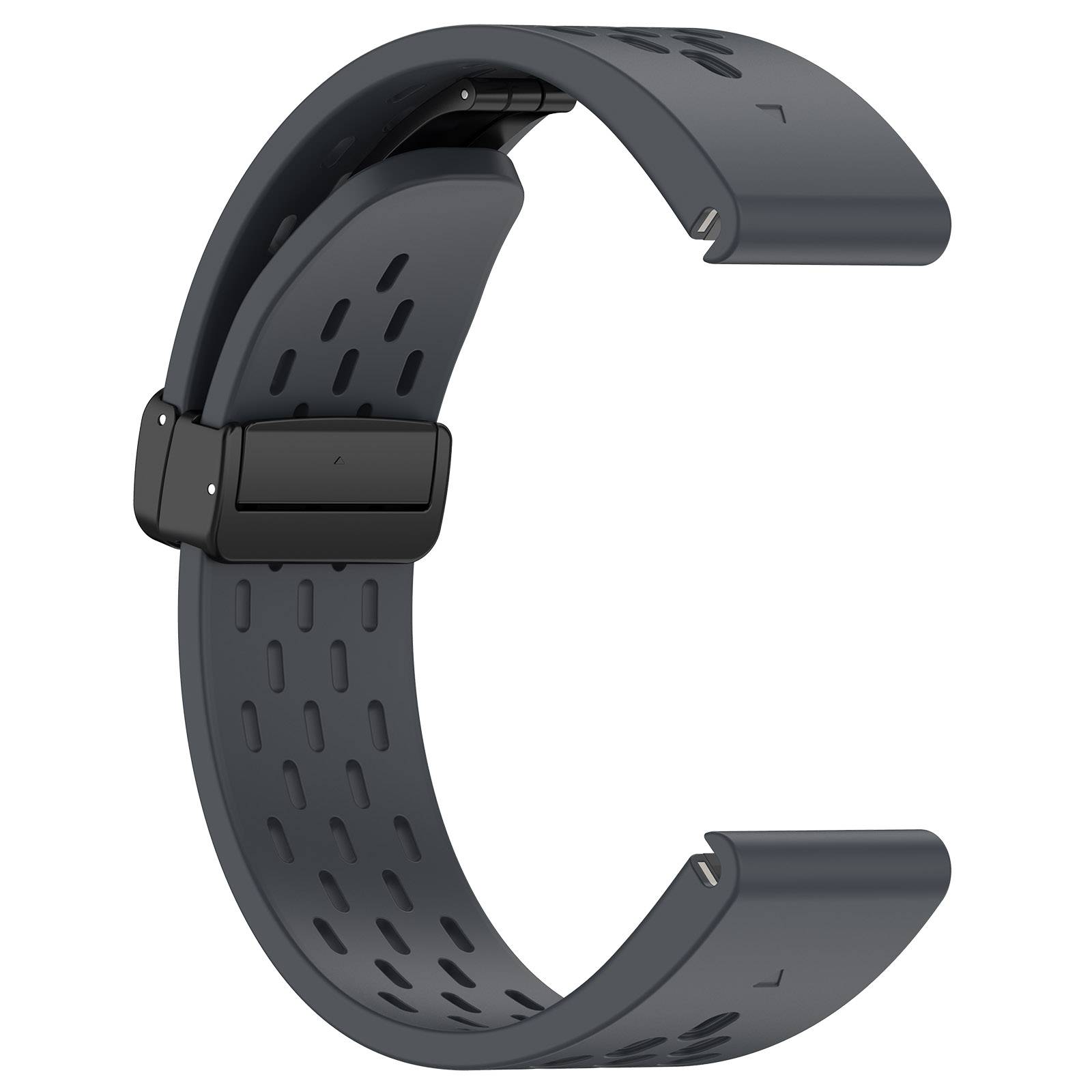 22 mm Silikonarmband für Garmin Epix Pro 47 mm/Fenix 7/Fenix 7 Pro DarkGrey