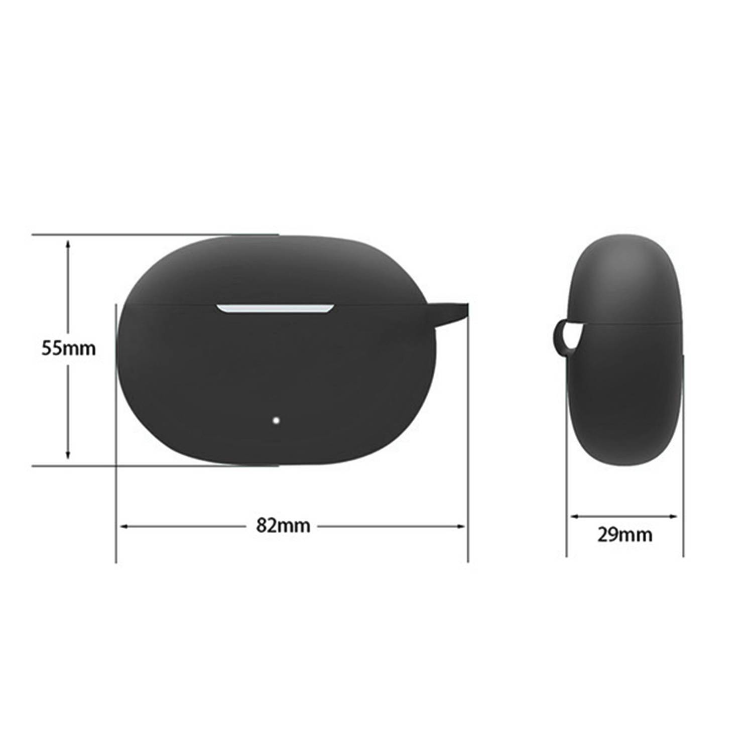 Stoßfeste Schutzhülle mit Karabiner, Beats Studio Buds Black