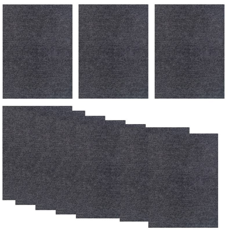 Selbstklebende Reparaturflicken für Kleidung - 10 Stück Black