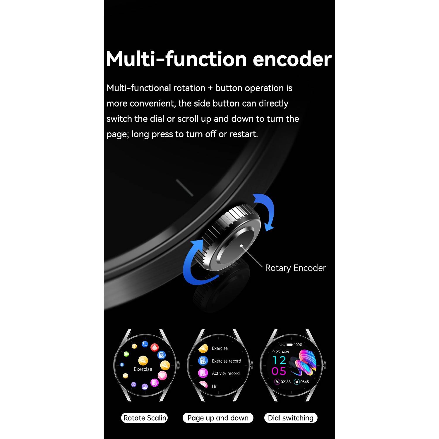 Smartwatch mit EKG und Bluetooth-Anrufen Pink