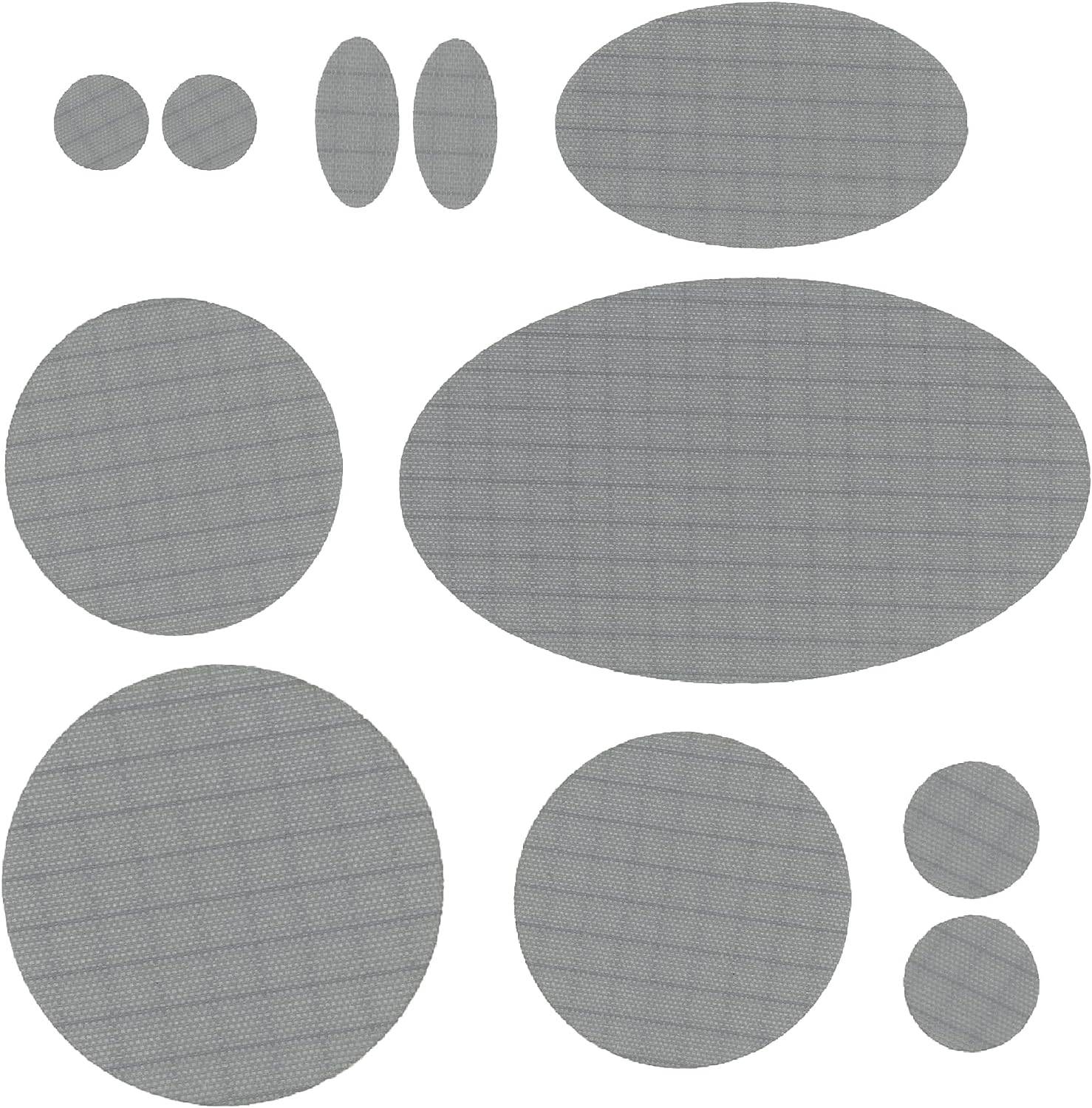 Reparaturflicken selbstklebend und wasserfest 11 Stk Grey