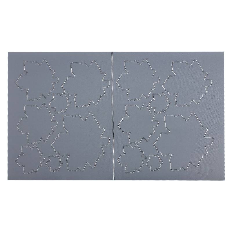 Selbstklebender Reparaturflicken im Ahornblatt-Design 10-teilig Grey
