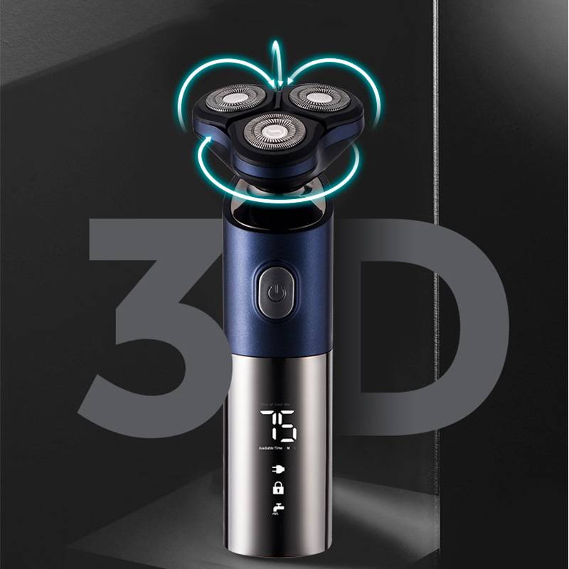 Elektrorasierer mit rotierender 3D-Rasierklinge Blue