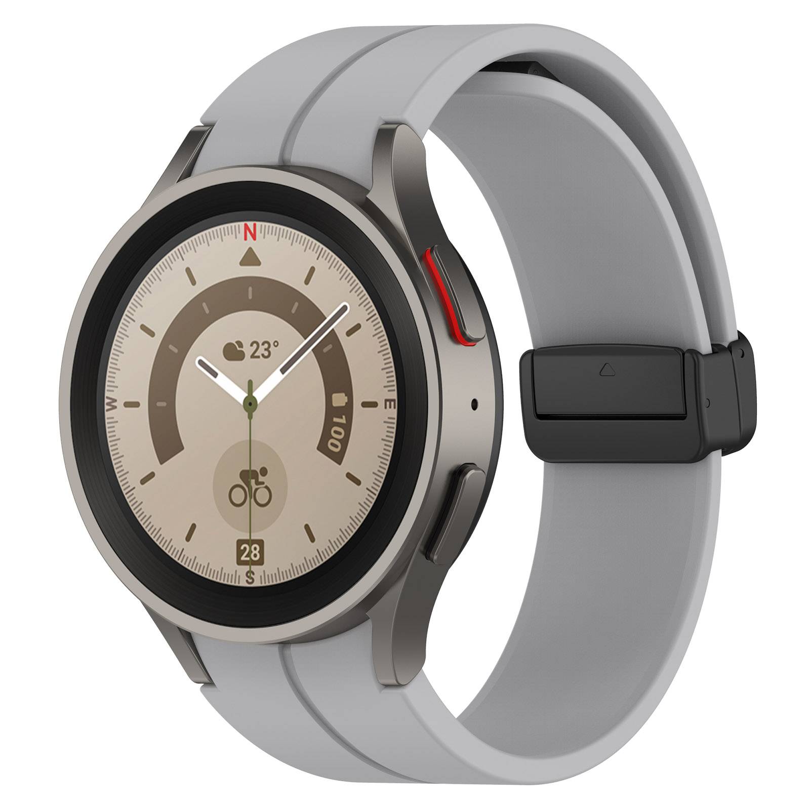 Silikonarmband für Samsung Galaxy Watch 5/4 – 20 mm LightGrey