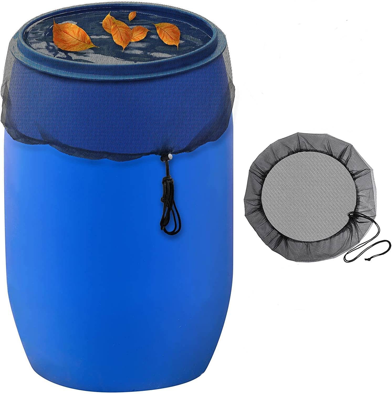 Regentonnen-Netzabdeckung für Wassersammeleimer – schützt vor Insekten, Laub und Schmutz M / 85 cm