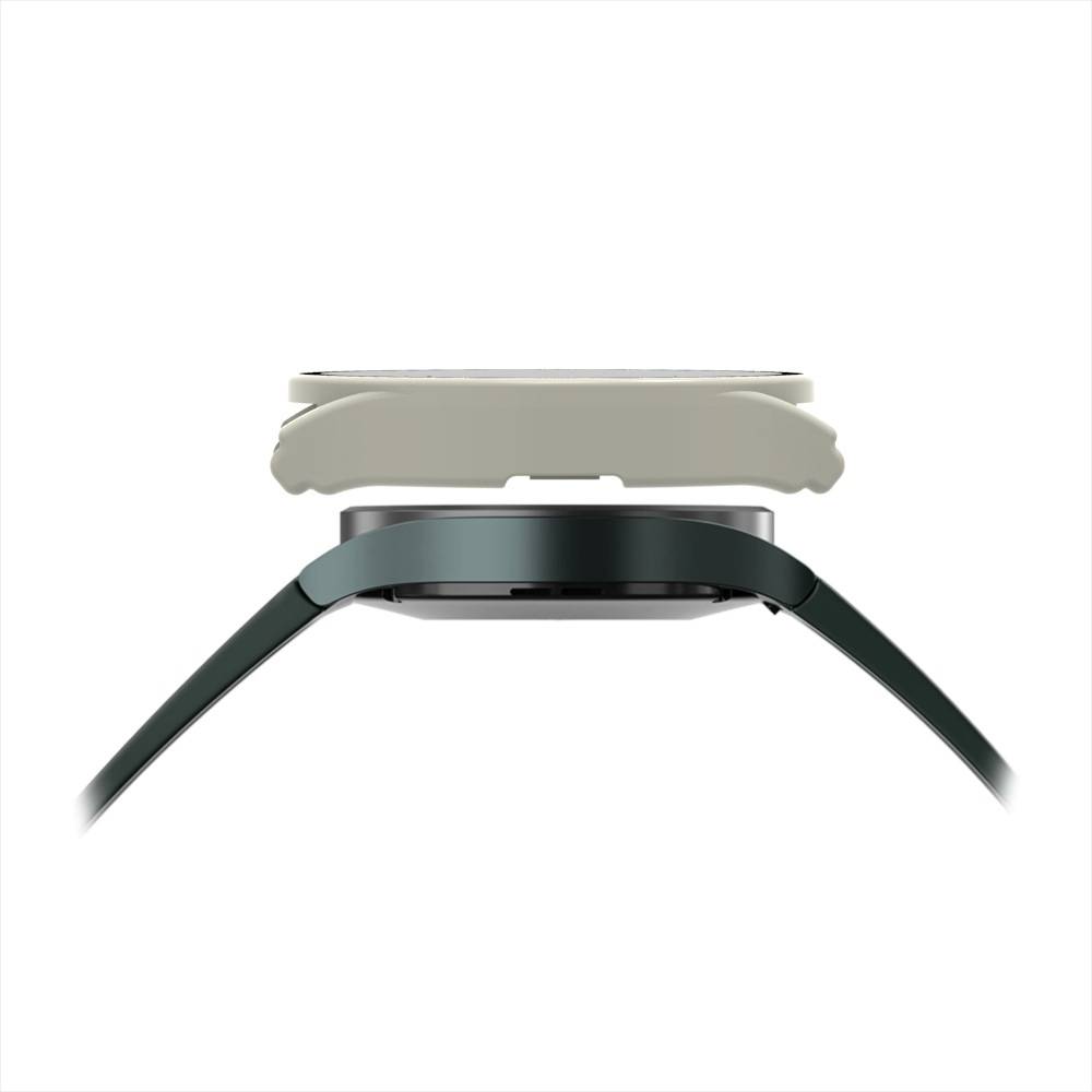 Hülle mit Displayschutzfolie für Samsung Galaxy Watch 4/5 40 mm White