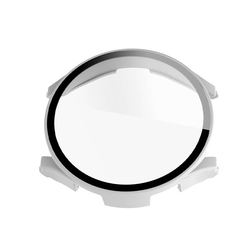 Hülle mit Displayschutzfolie für Samsung Galaxy Watch 4/5 40 mm White