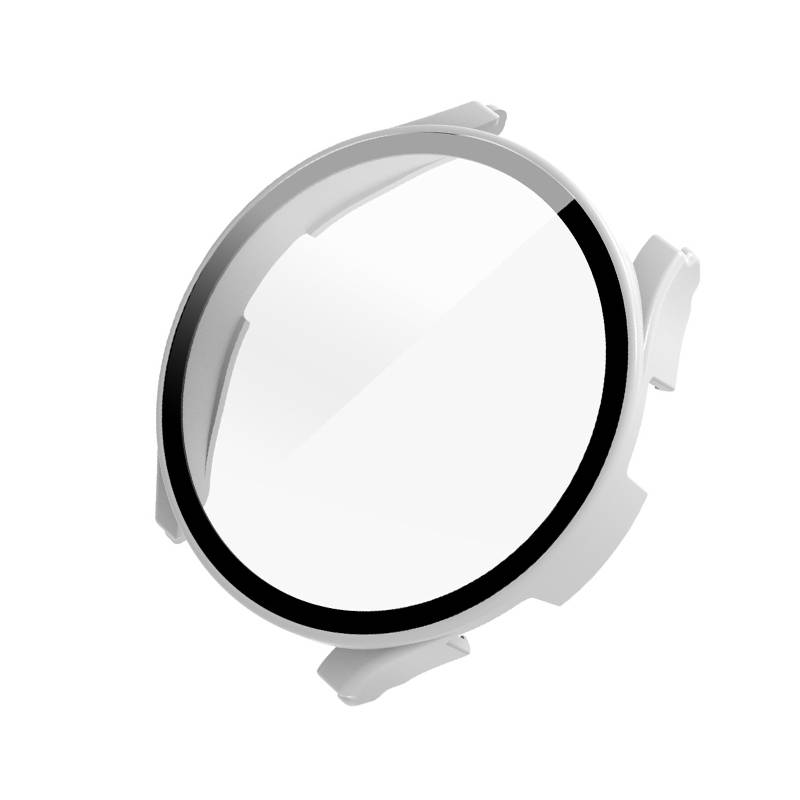 Hülle mit Displayschutzfolie für Samsung Galaxy Watch 4/5 40 mm White