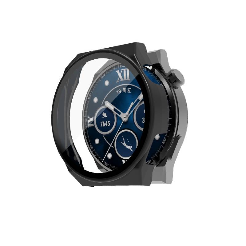 Hülle mit Displayschutz für Huawei Watch GT3 Pro/Porsche (46mm) Black