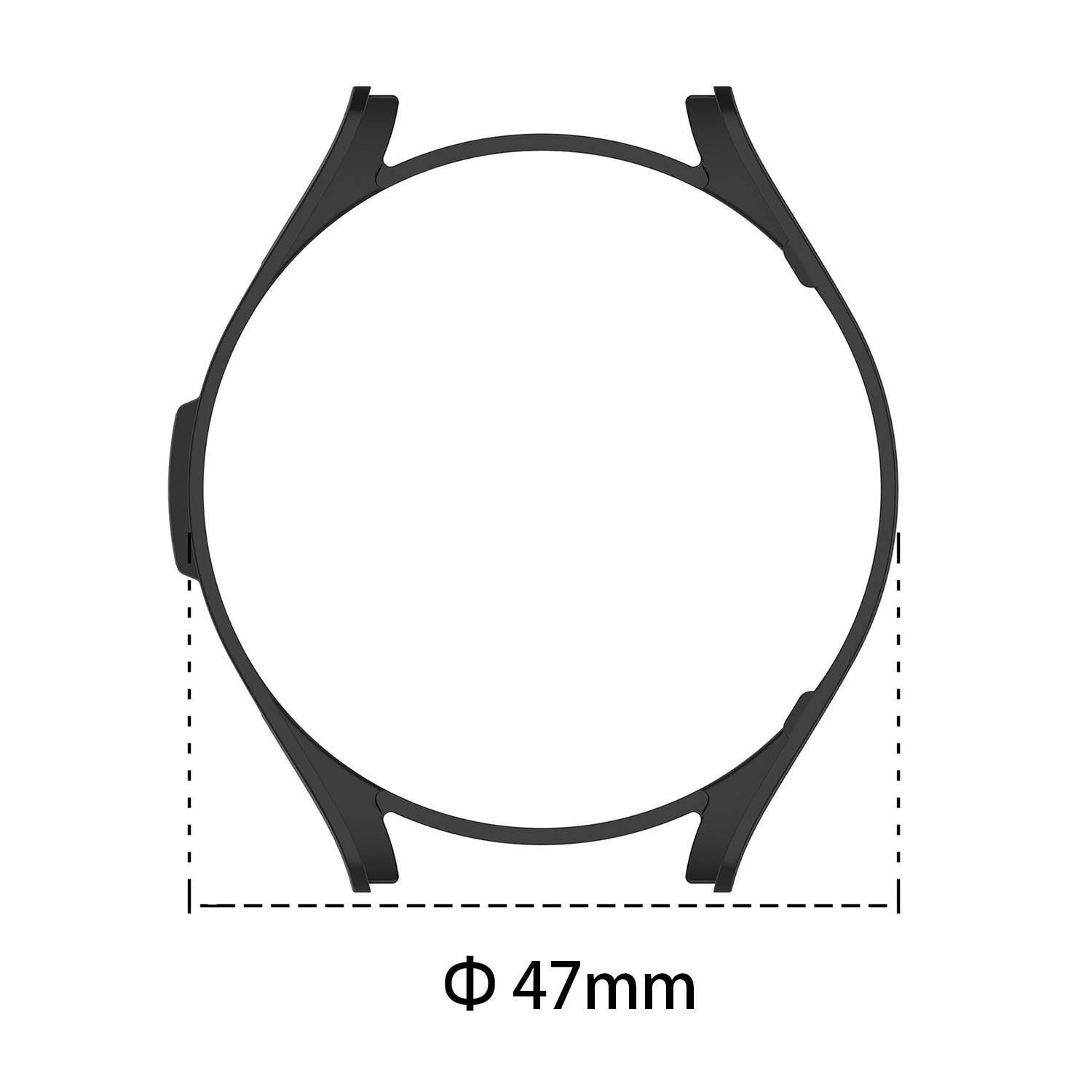 Uhrengehäuse für Samsung Galaxy Watch 6 47 mm Silver