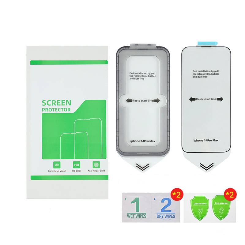 2er-Pack HD-Bildschirmfolie, explosionsgeschützt, staubdicht, kratzfest für iPhone Transparent iPhone 14 Pro