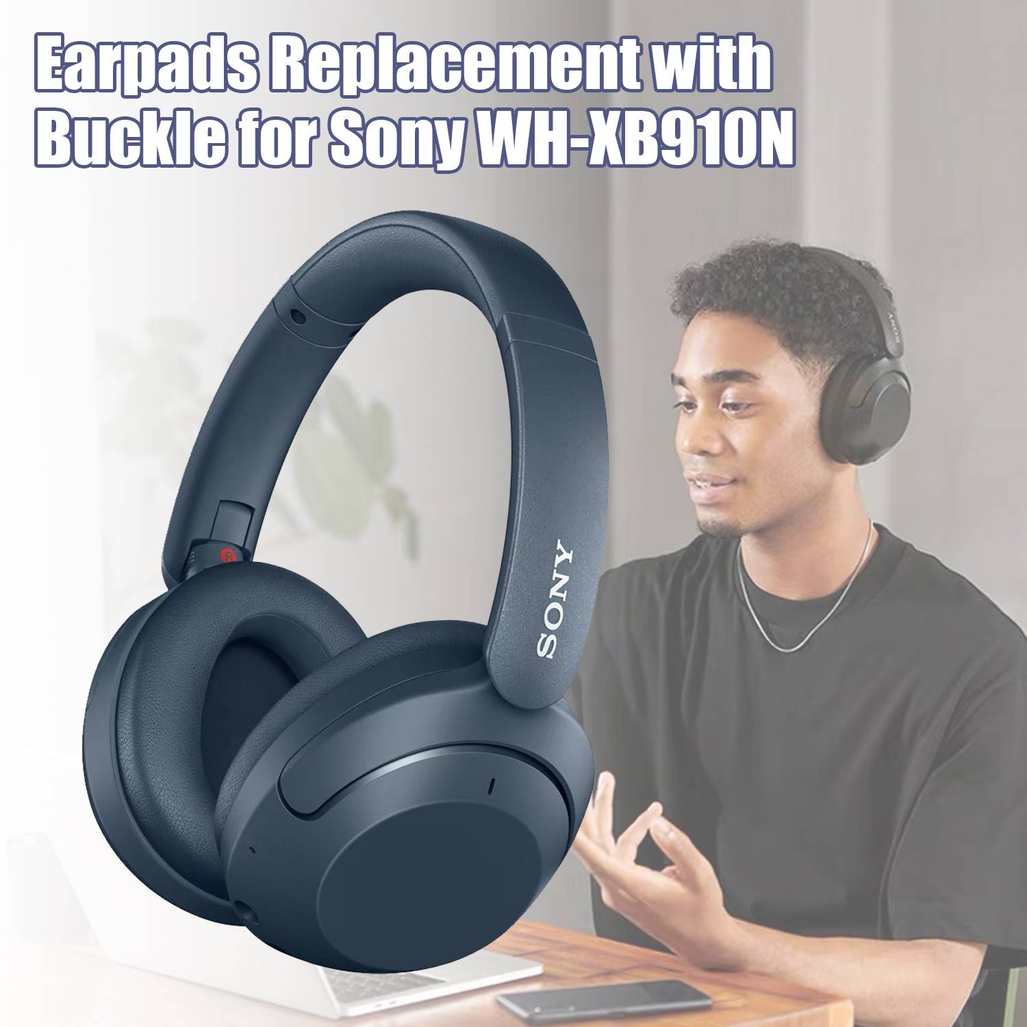 Ohrpolster für Sony WH-XB910N Blue