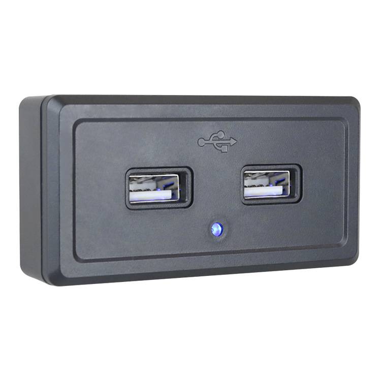 Autoladegerät-Ladepanel mit 2 USB-Anschlüssen