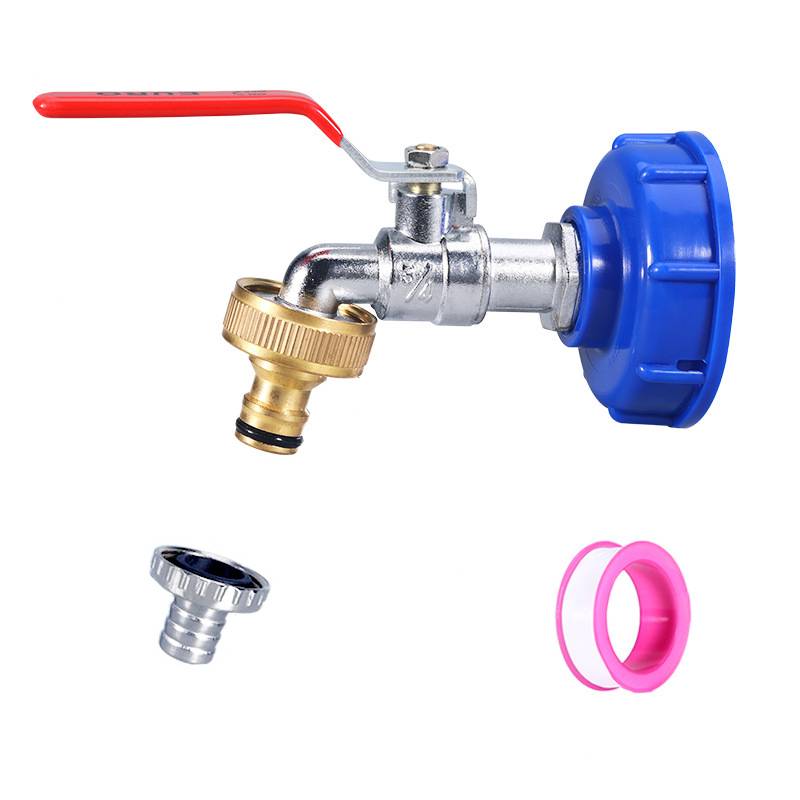 Hahn mit Adapter für IBC-Tank 3/4 Zoll Legierungshahn