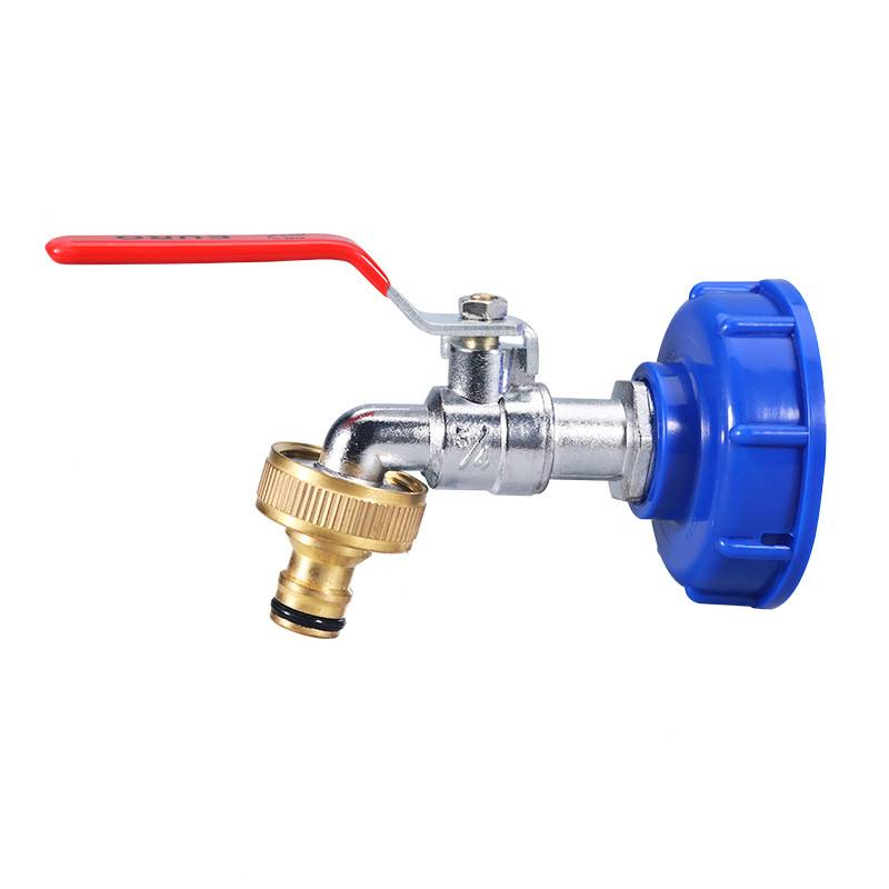 Hahn mit Adapter für IBC-Tank 3/4 Zoll Legierungshahn