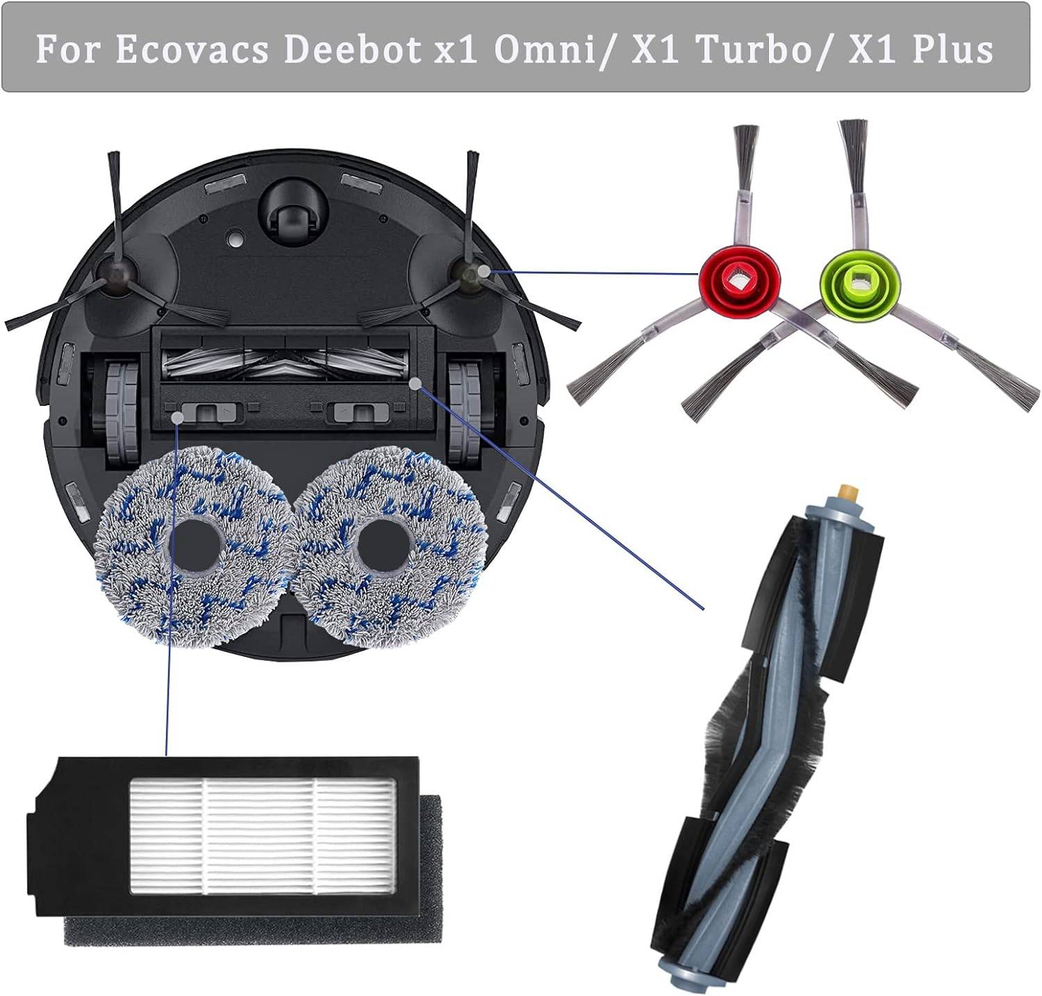 Zubehör für Ecovacs DEEBOT X1 Omni/X1-e/X1 Turbo/X1/X1 Plus