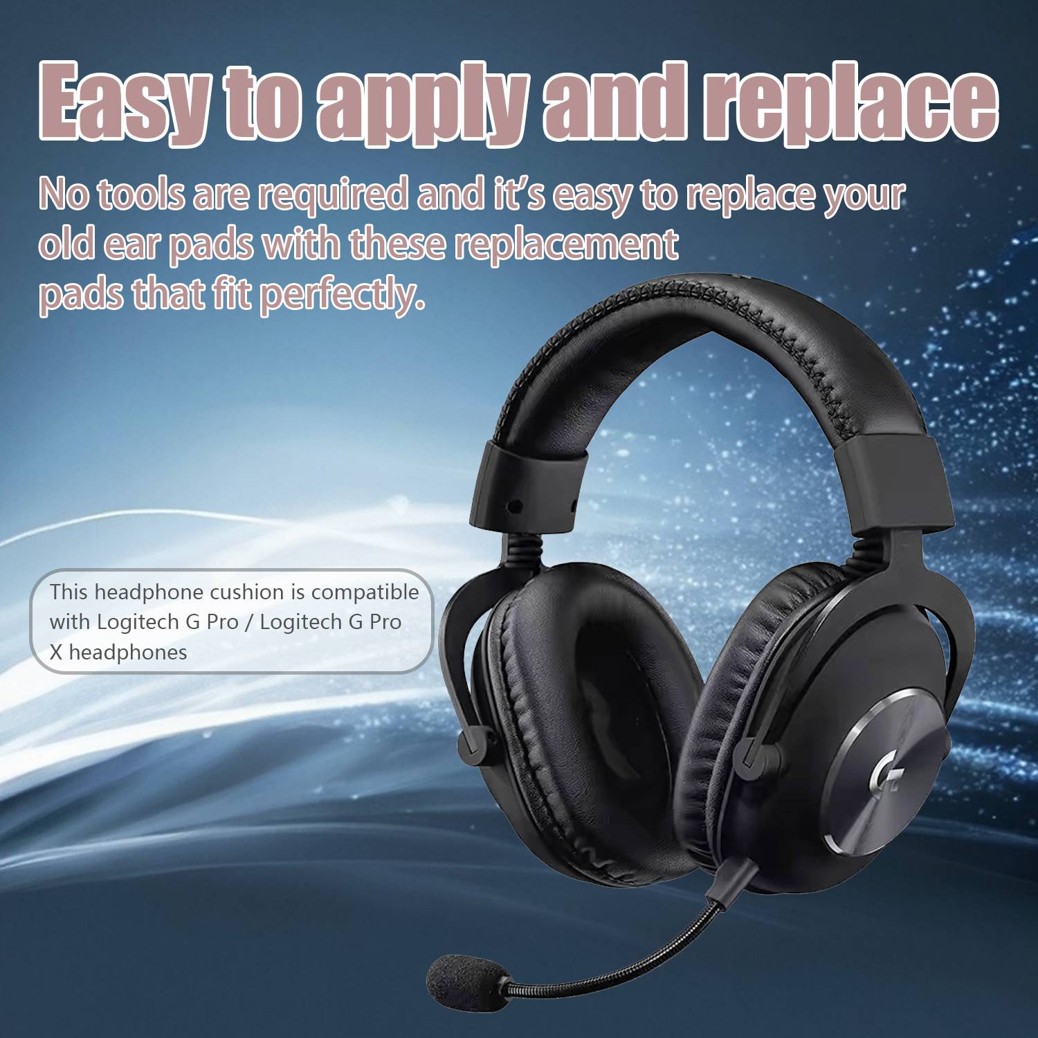 Ohrpolster für Logitech G Pro / Logitech G Pro X 1 Paar