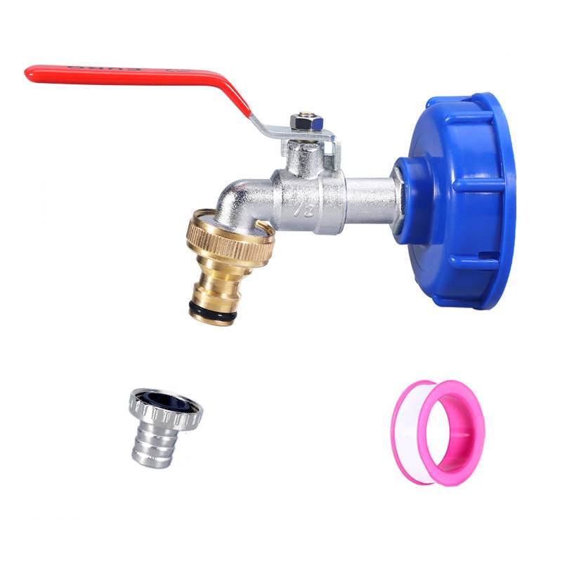 Hahn mit Adapter für IBC-Tank 1/2 Zoll Legierungshahn