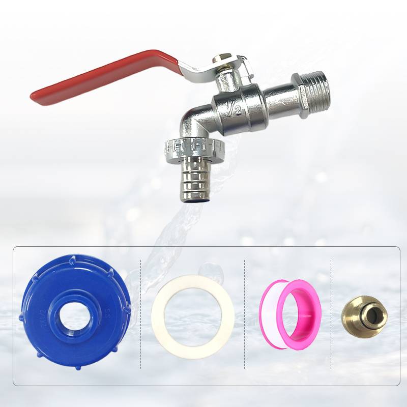 Hahn mit Adapter für IBC-Tank 1/2 Zoll Legierungshahn