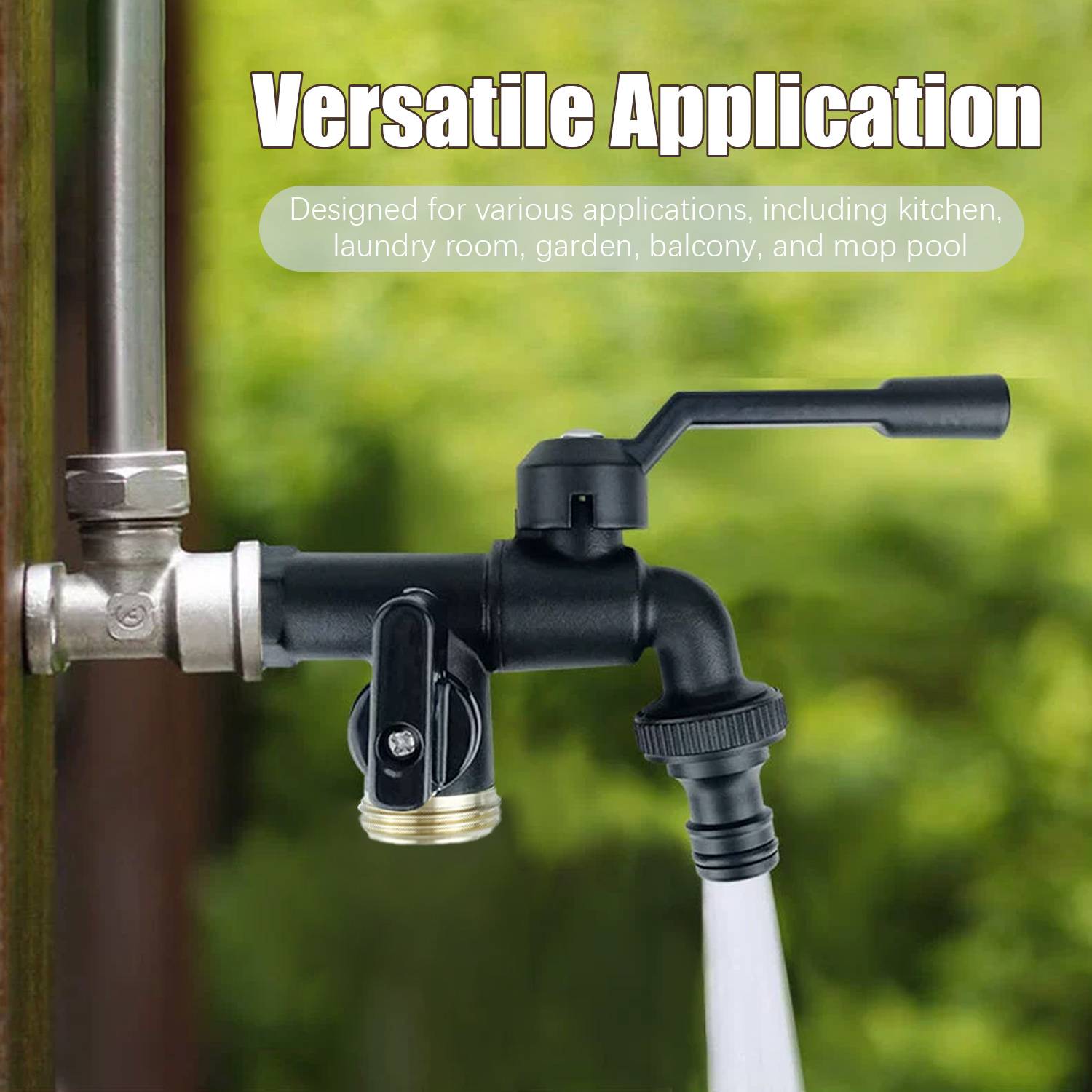 Kupferwasserhahn 1/2"x3/4"x3/4"