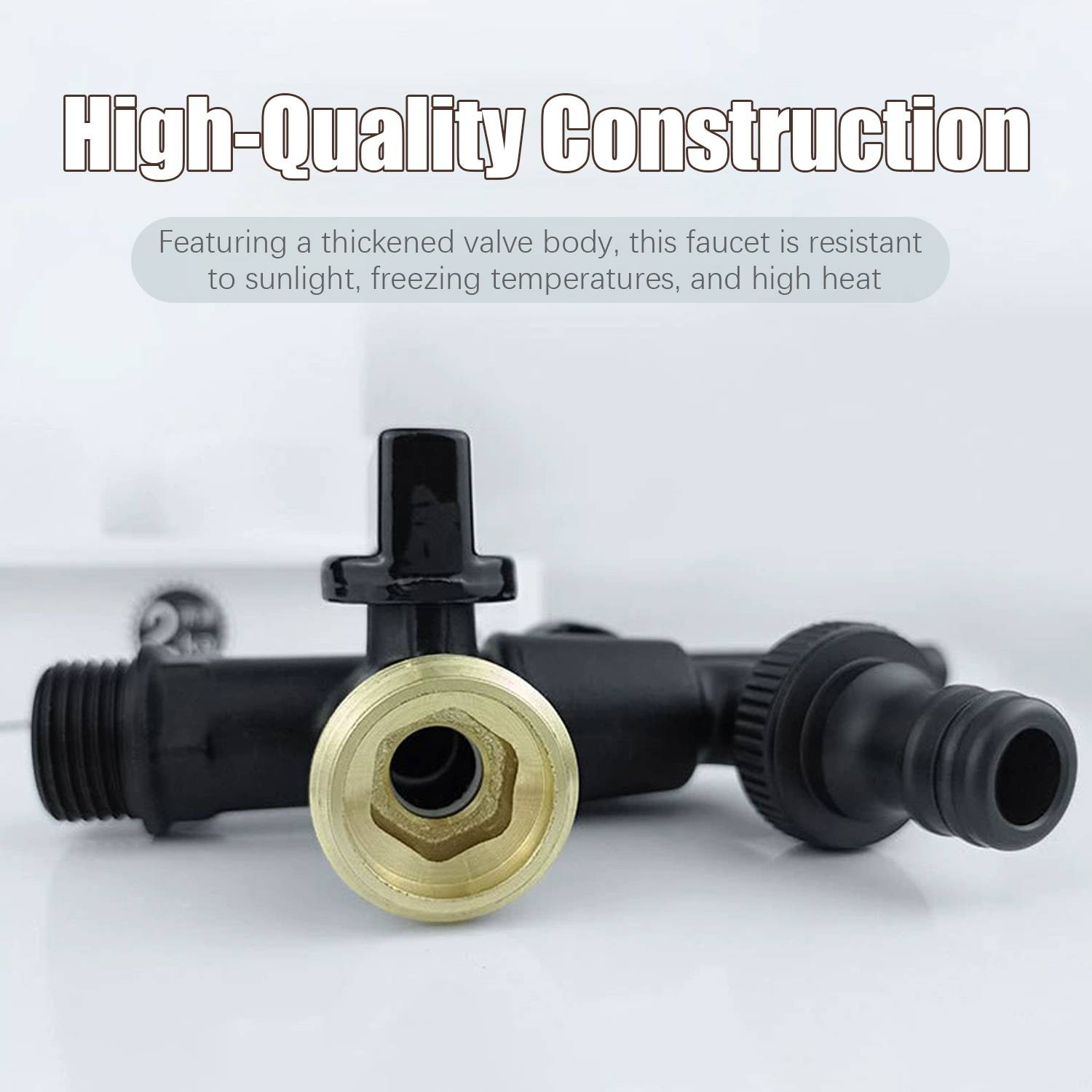 Kupferwasserhahn 1/2"x3/4"x3/4"