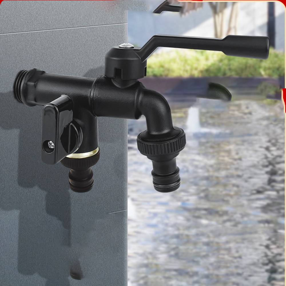 Wasserhahn mit zwei Ausgängen und Ventil Kupfer