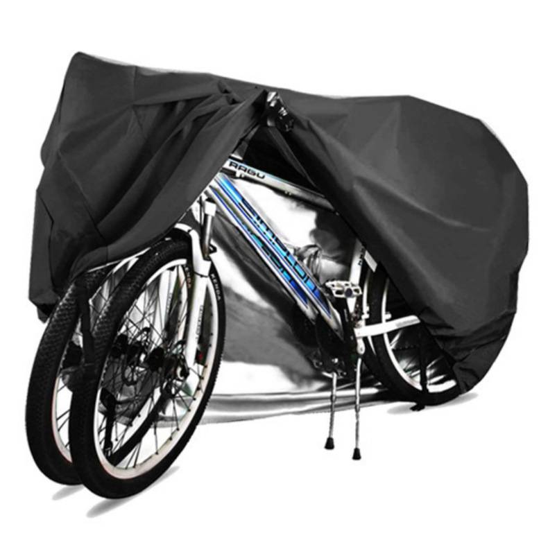 Wasserdichte Fahrradabdeckung / Abdeckung für 2 Fahrräder Black