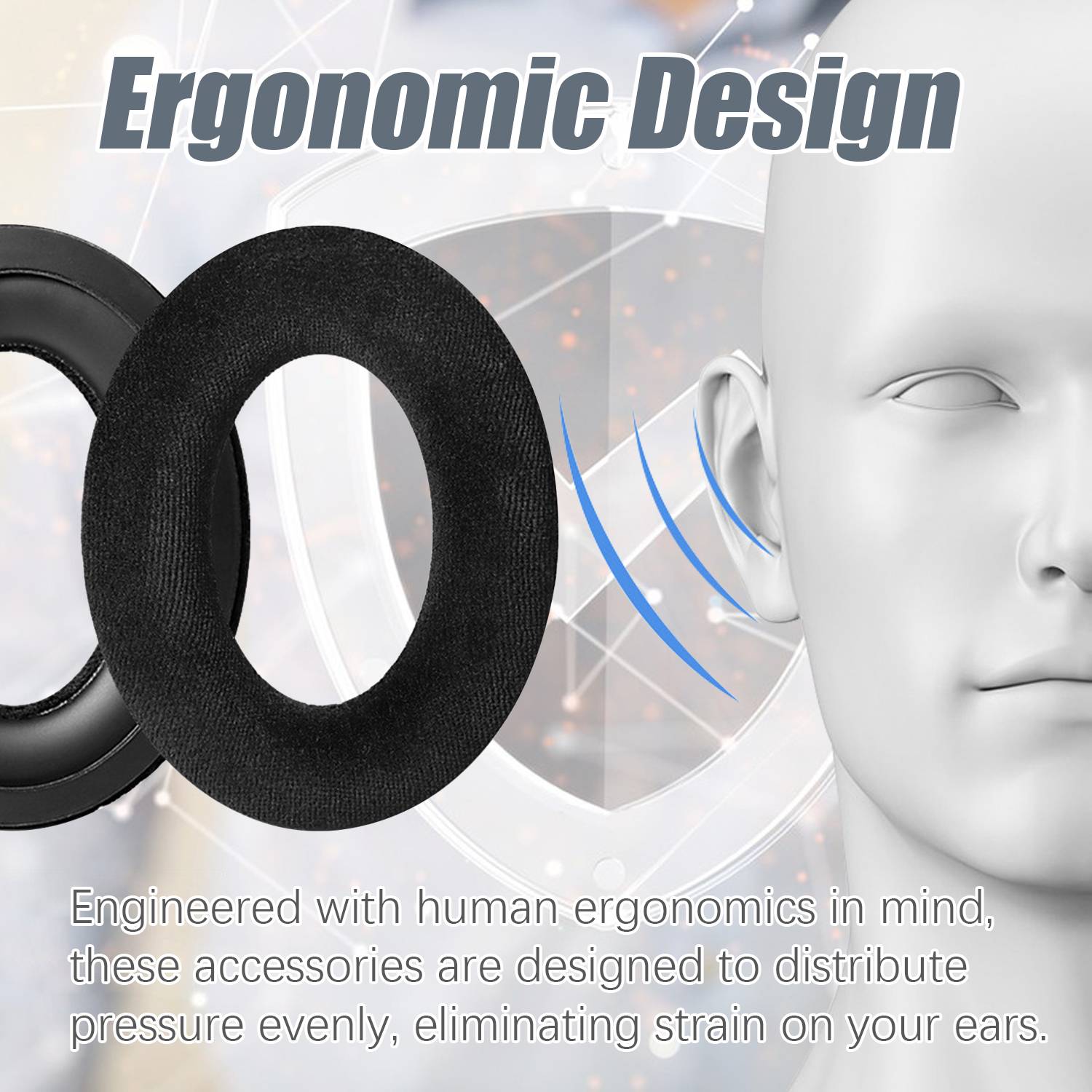 Ohrpolster für Sennheiser Game ONE G4ME Zero HD380PRO Black