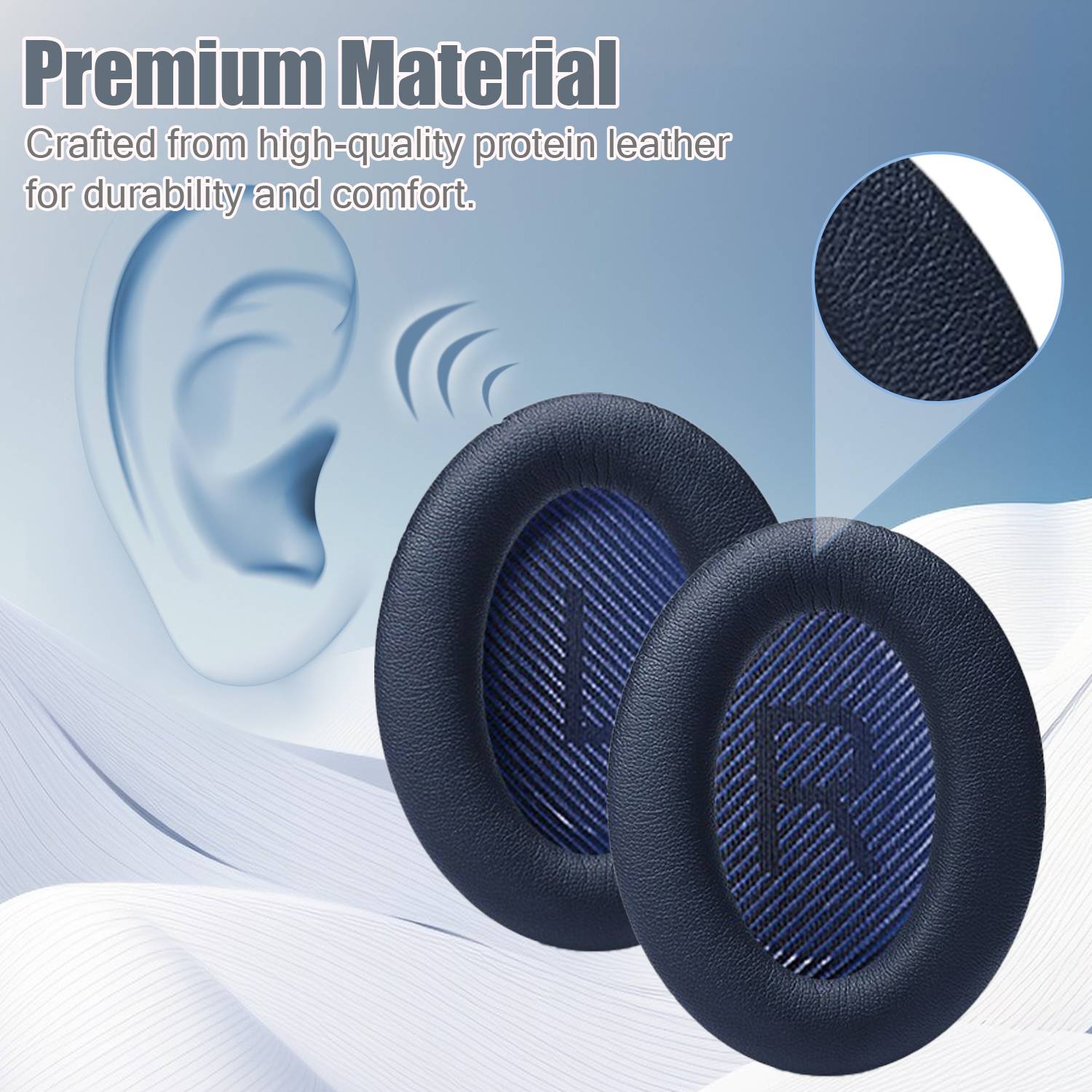 Ohrpolster mit Dichtungen für Bose QC35 QC35-ii, QC25 1/2