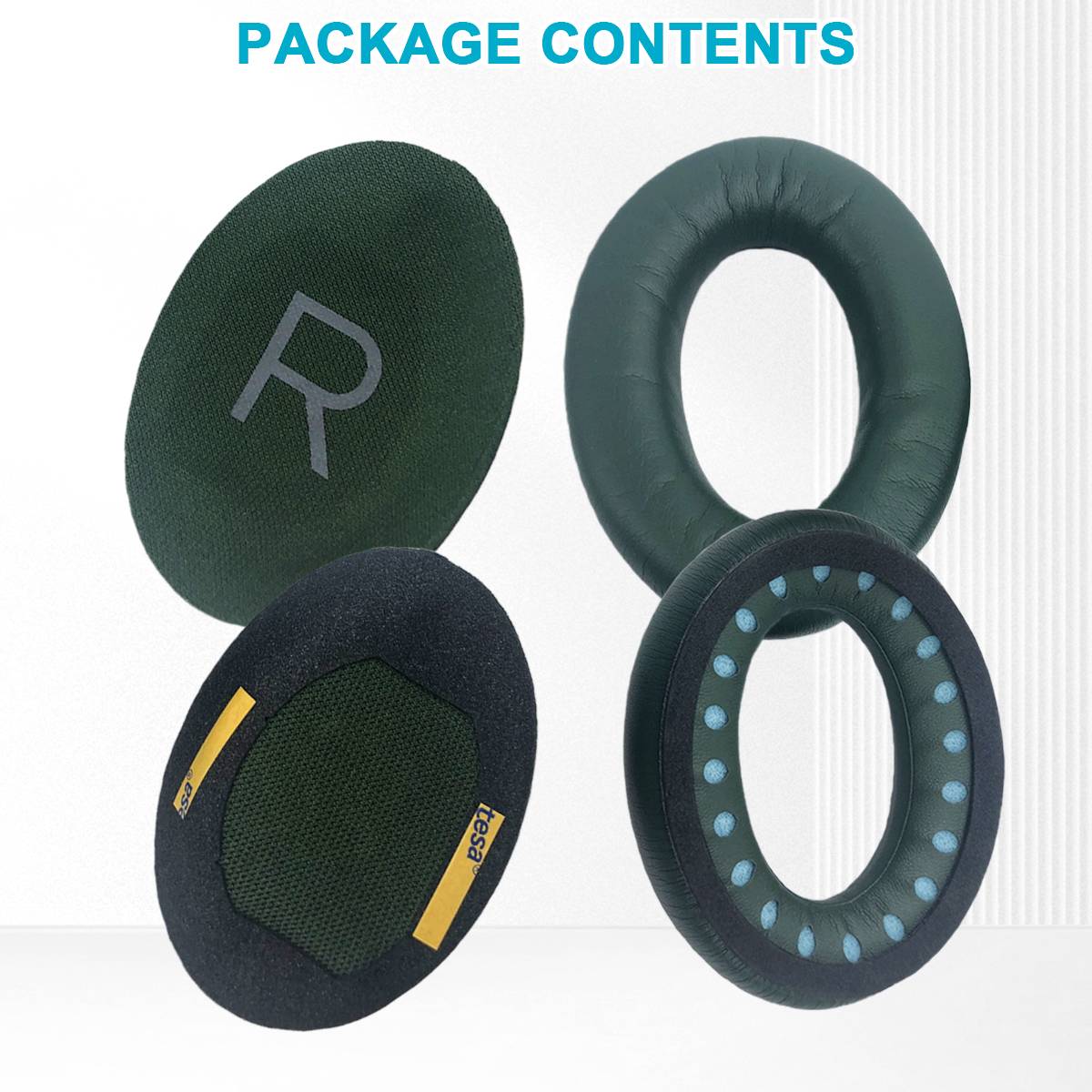 Ohrpolster für Bose QC45 QC35 QuietComfort 45 Bamboo