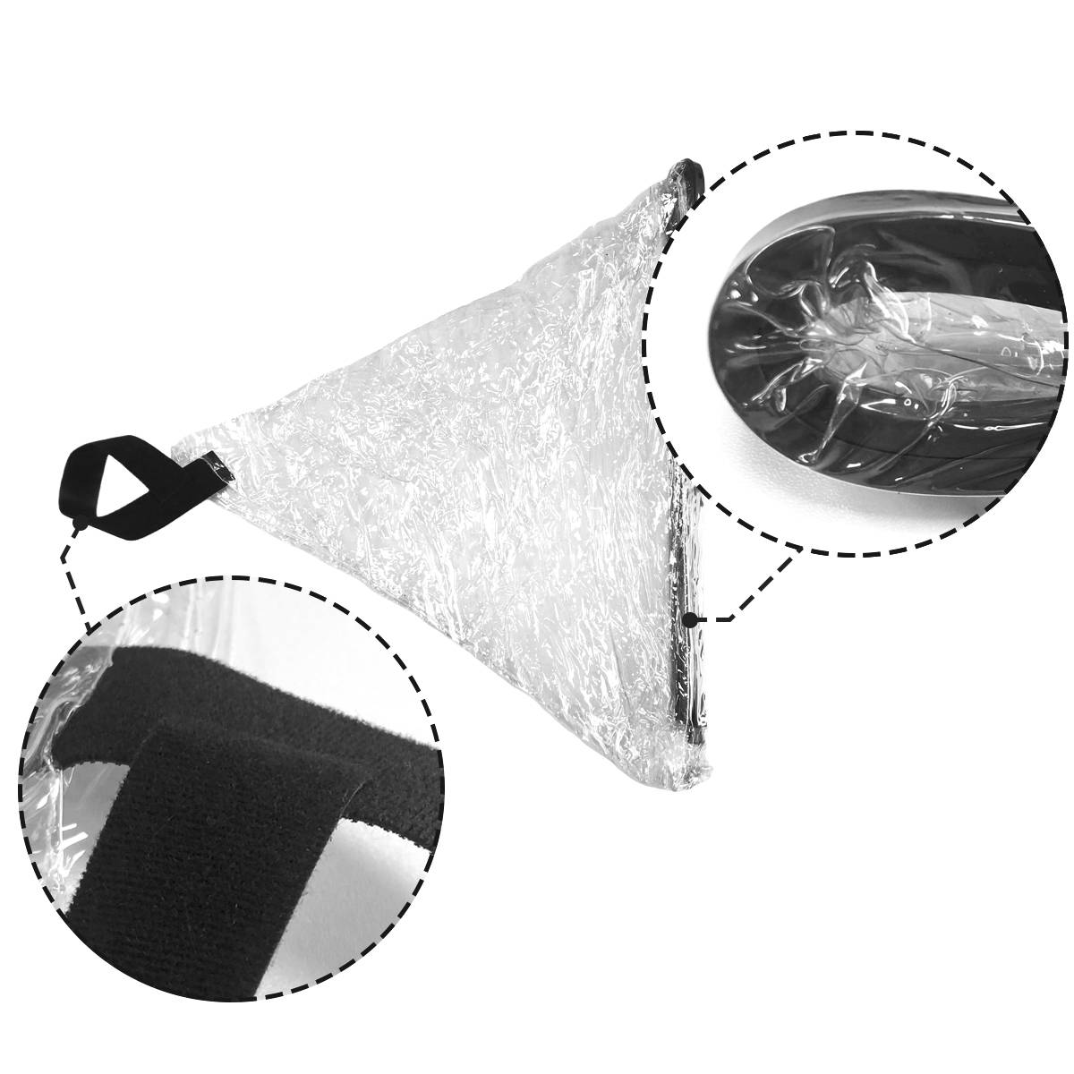 Magnetischer wasserdichter Schutz für Ladesteckdosen an Elektroautos Transparent