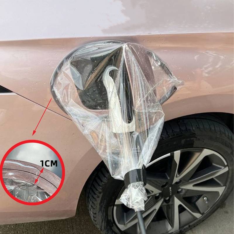 Magnetischer wasserdichter Schutz für Ladesteckdosen an Elektroautos Transparent