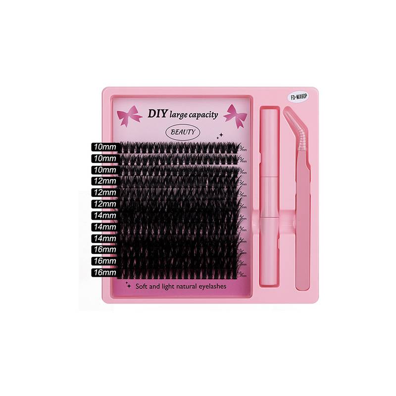 Set mit falschen Wimpern (240 Büschel) – natürlicher Look, wiederverwendbar, DIY-Anwendung Modell 2