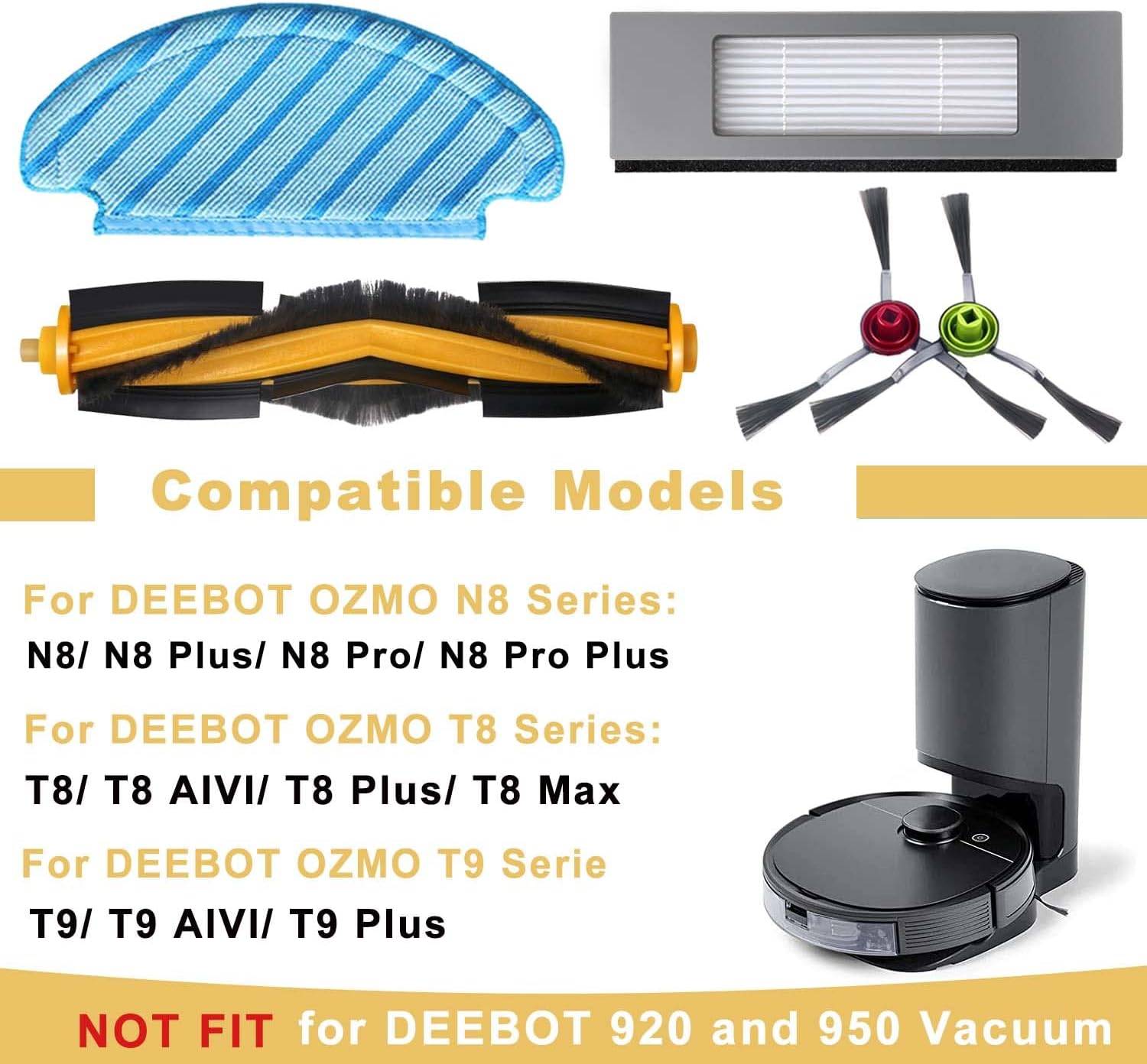 Zubehör für Ecovacs Deebot OZMO 920, 950, T5, T8 AIVI Max und andere. MultiColor