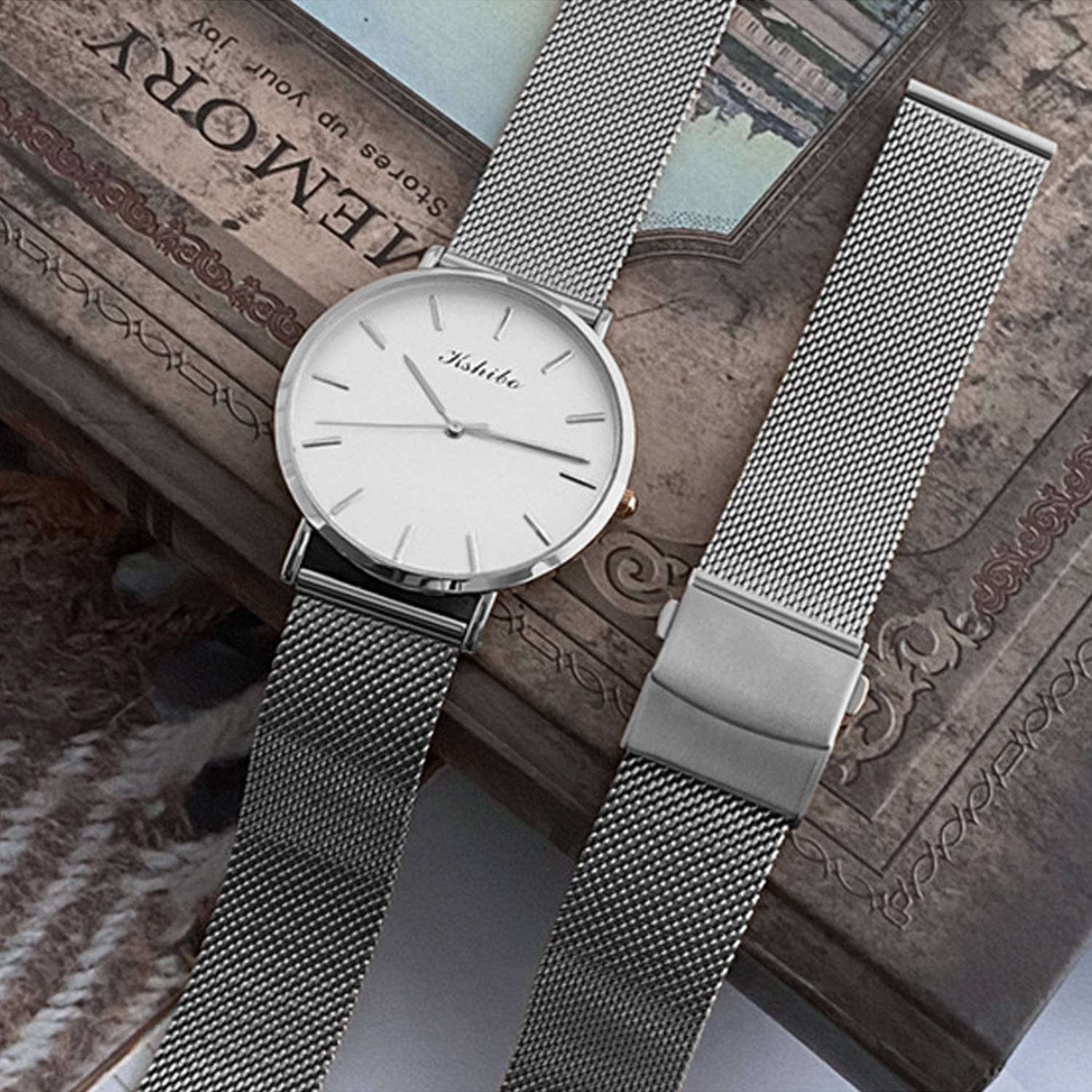 Armband Edelstahl Garmin Venu 3S / Forerunner 265s 18 mm Silver