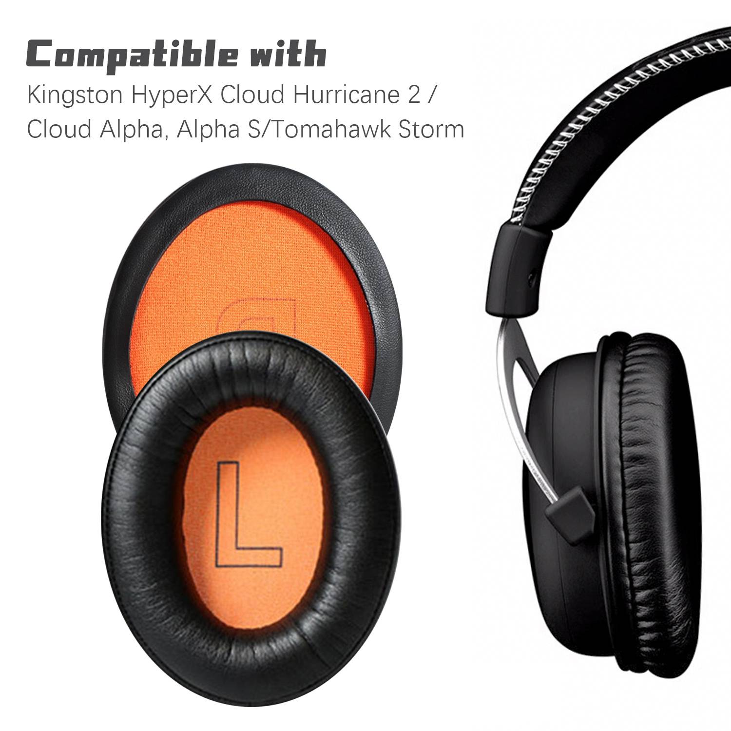 Ohrpolster für Kingston HyperX Cloud Hurricane 2/Cloud Alpha, Alpha S