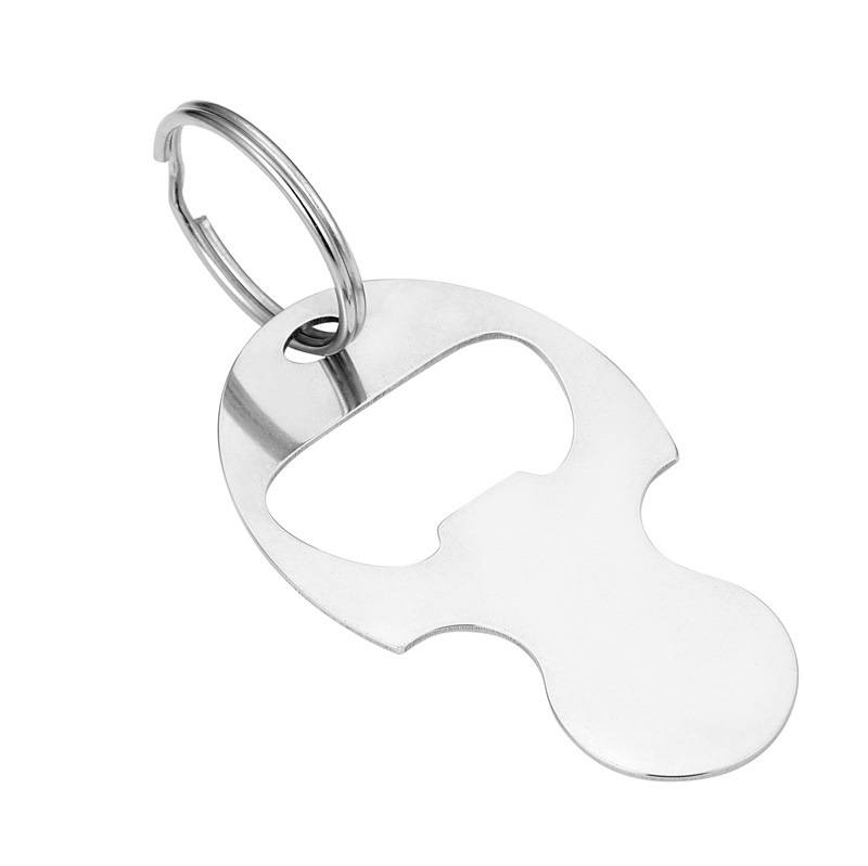 Schlüsselanhänger mit Einkaufswagenchip Silver M