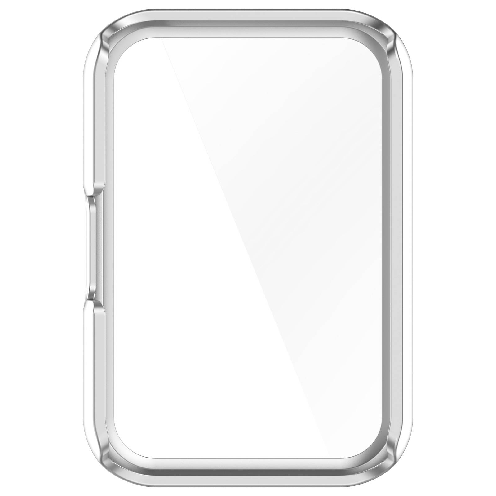 Abdeckung mit Displayschutzfolie aus gehärtetem Glas für Samsung Galaxy Fit 3 (SM-R390) Silver