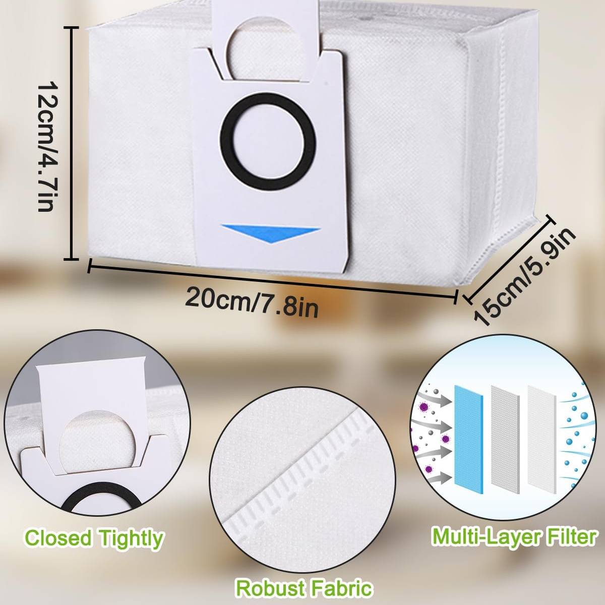 Zubehör für Ecovacs Deebot X1 Omni/Turbo Robot Staubsauger 15 Teile